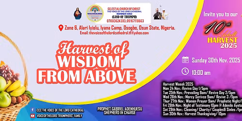 10th Adult Harvest 2025