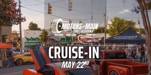 Motors on Main May Cruise-In benefiting Rewind for the Blind