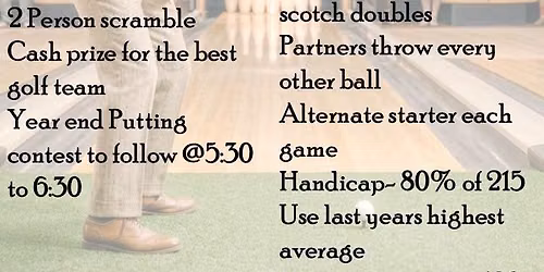 GOLF & BOWLING BIATHLON TOURNAMENT