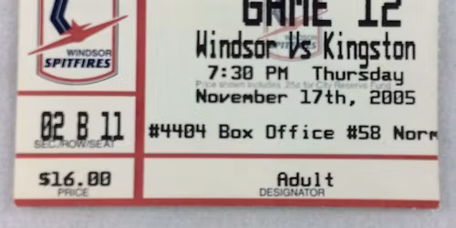 Kingston Frontenacs at Windsor Spitfires