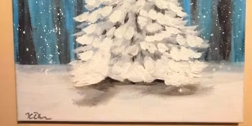  White Christmas \u2744\ufe0f Paint Class 