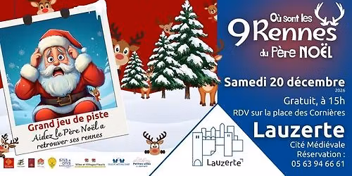 Grand Jeu de Piste : O\u00f9 sont les 9 rennes du P\u00e8re No\u00ebl ?