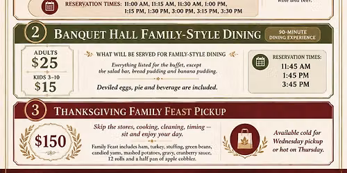Thanksgiving at Kings Korner
