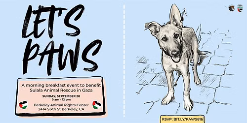 Let's Paws: A Benefit for the Sulala Animal Rescue in Gaza