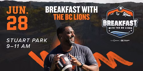 Breakfast with the BC Lions: Touchdown Kelowna Festival