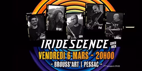 Iridescence en concert vendredi 6 mars chez Broussart - Pessac