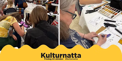 Bli skodesigner f\u00f6r en kv\u00e4ll under Kulturnatta!