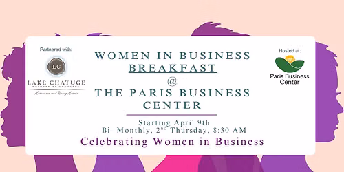 Women in Business Networking Breakfast @ The Paris Business Center 