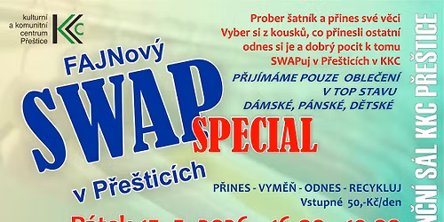 FAJNov\u00fd SWAP SPECI\u00c1L v P\u0159e\u0161tic\u00edch
