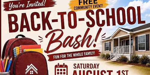 \ud83c\udf92\ud83d\udcda BACK-TO-SCHOOL BASH! \ud83c\udfe1