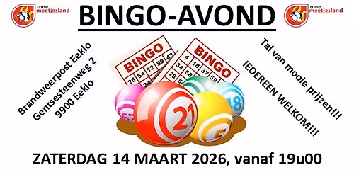 Bingo-Avond brandweerpost Eeklo