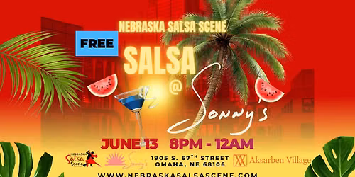 Salsa @ Sonny's in Aksarben Village - Hawaiian Night