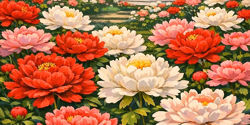 Red, White, & Bloom Peony Festival