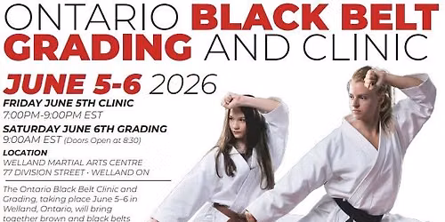 Southern Ontario Black Belt Grading & Clinic