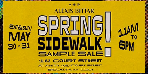 Alexis Bittar Sidewalk Sample Sale