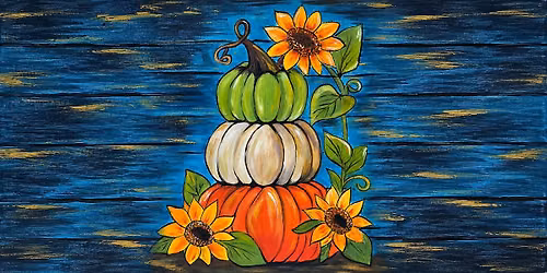 Pumpkins & Petals: Beginner-Friendly Painting Class