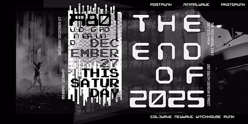 SATURDAY, DECEMBER 27TH @9PM: THE 1980 UNDERGROUND DANCE PARTY RETURNS