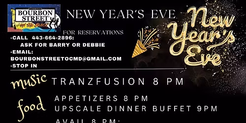 New Year's Eve at Bourbon Street OCMD