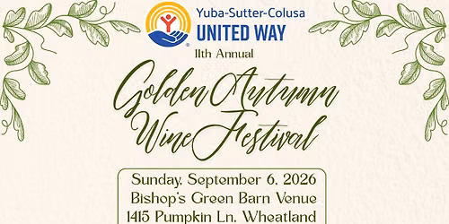 11th Annual Golden Autumn Wine Festival