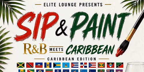 R&B meets Caribbean Sip & Paint