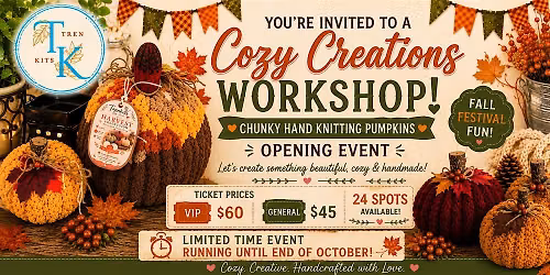 Trenkits Knit & Sip Pumpkin Workshop