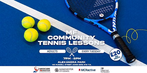 MF Community Tennis Club Adult Lessons - (Alexandra Park, Moss Side) - Fri