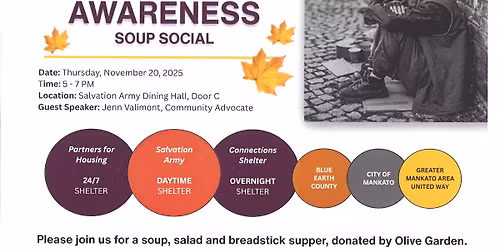 Homelessness Awareness Soup Social