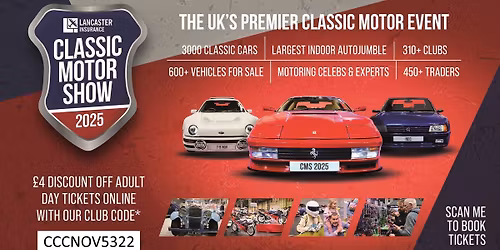 S2KUK at Lancaster Insurance NEC Classic Motor Show (Stand 3-560)