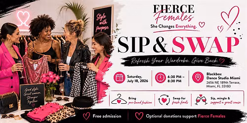 SIP & SWAP: Refresh Your Wardrobe, Give Back! (Free Event)
