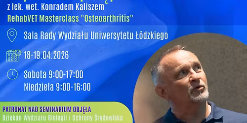 Seminarium oraz Warsztaty Masterclass "Przewlek\u0142e zapalenie kostno-stawowe"