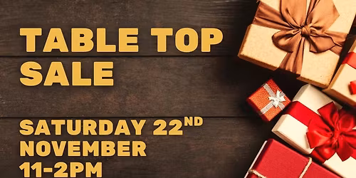 Table top sale