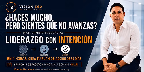 Mastermind Presencial: Recupera claridad y crea tu plan de 30 d\u00edas