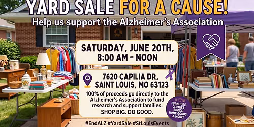 Alzheimer's Yard Sale