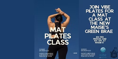 Vibe Pilates Mat Class at Maisie's Green Brae