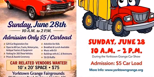 Road knights Grange fairgrounds carahow and touch a truck