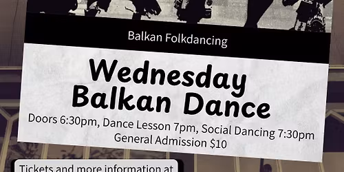Wednesday Balkan Dance