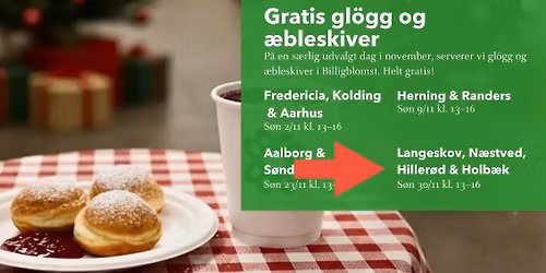 Gratis gl\u00f8gg og \u00e6bleskiver i Billigblomst N\u00e6stved \ud83c\udf84\ud83c\udf85