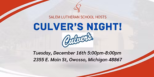 Culver's Night!