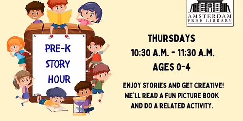 Pre-K Story Hour: Ages 0-4