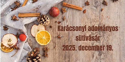 Kar\u00e1csonyi adom\u00e1nyos s\u00fctiv\u00e1s\u00e1r a Dr. Sz\u00e1nt\u00f3 Imre \u00c1ltal\u00e1nos Iskola jav\u00e1ra