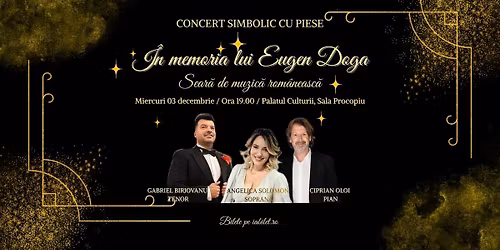 Concert simbolic cu piese rom\u00e2ne\u0219ti \u00een memoria lui Eugen Doga