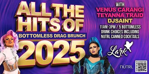 All the Hits of 2025 Bottomless Drag Brunch