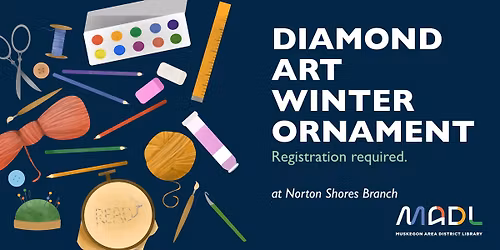 Diamond Art Winter Ornament