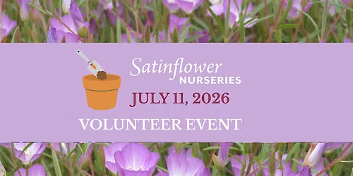 Volunteer with Satinflower Nurseries