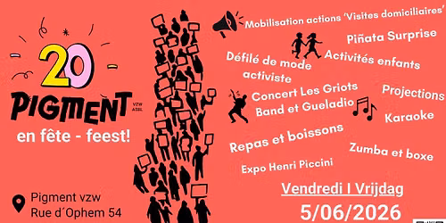 Nous f\u00eatons nos 20 ans! Wij vieren onze 20ste verjaardag!