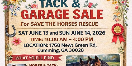STH - Summer Tack & Garage Sale PLUS U-Pick Zinnia Flowers