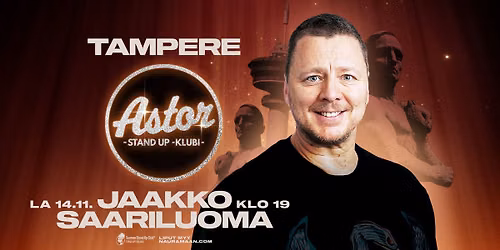 Astor Stand Up Klubi: La 14.11.26 Jaakko Saariluoma