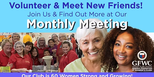 Volunteer Women's Club Monthly Meeting-April 21 6 pm