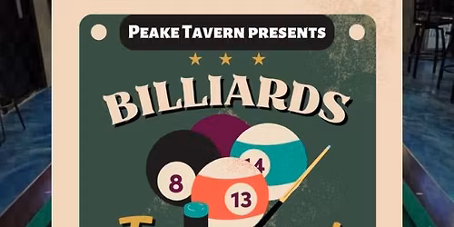 Pool Tournament (Saturdays) @ Peake Tavern in Chesapeake!!