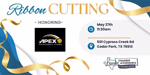 Ribbon Cutting: Apex Pickleball Clubs